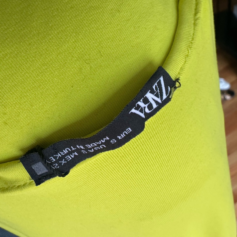 Zara Bright Lime Top